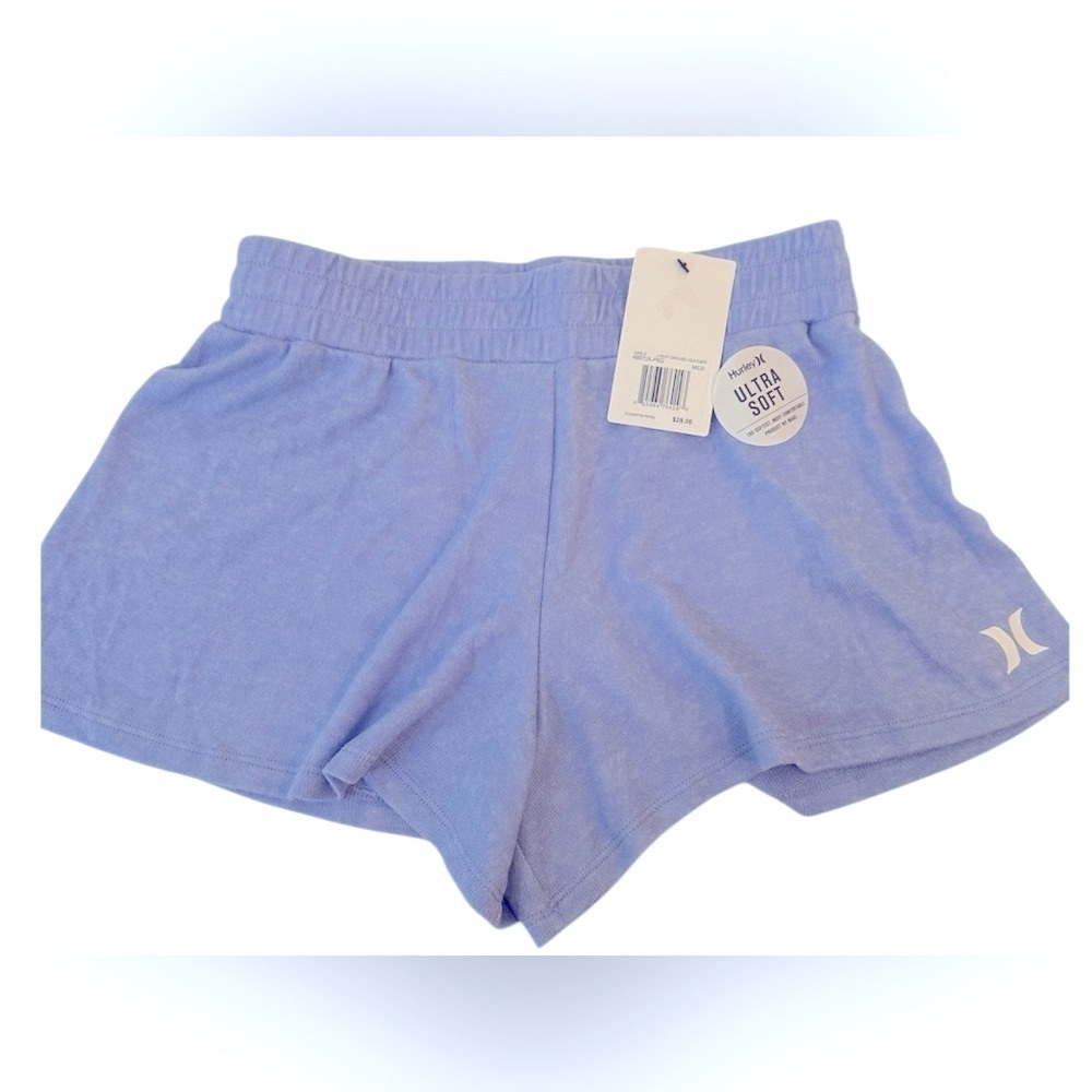 Hurley Hacci High Waisted Swing Shorts Girls M Light Orchid Heather Pull On